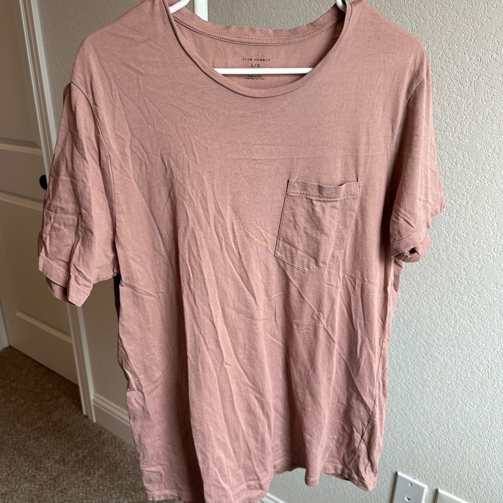 Club Monaco Pink Short Sleeve Tee Casual